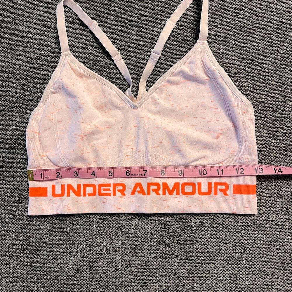 Under Armor Women's Light Pink Sports Bra - Picture 3 of 5